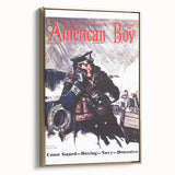 Vintage Magazine Cover Art - American Boy March 1938 Coast Guard