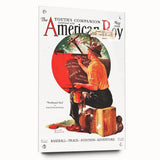 Vintage Magazine Cover Art - American Boy May 1930 Westbound Mail