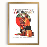 Vintage Magazine Cover Art - American Boy May 1930 Westbound Mail