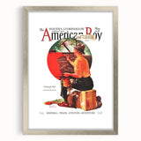 Vintage Magazine Cover Art - American Boy May 1930 Westbound Mail