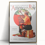 Vintage Magazine Cover Art - American Boy May 1930 Westbound Mail