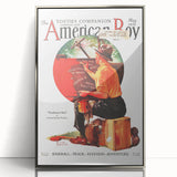 Vintage Magazine Cover Art - American Boy May 1930 Westbound Mail