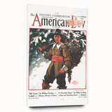 Vintage Magazine Cover Art - American Boy November 1931 Ball Carrier