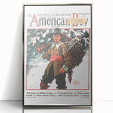 Vintage Magazine Cover Art - American Boy November 1931 Ball Carrier