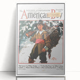 Vintage Magazine Cover Art - American Boy November 1931 Ball Carrier