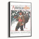 Vintage Magazine Cover Art - American Boy November 1931 Ball Carrier