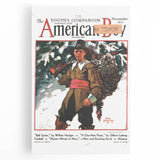 Vintage Magazine Cover Art - American Boy November 1931 Ball Carrier