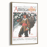 Vintage Magazine Cover Art - American Boy November 1931 Ball Carrier