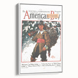 Vintage Magazine Cover Art - American Boy November 1931 Ball Carrier