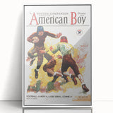 Vintage Magazine Cover Art - American Boy October 1933 Football