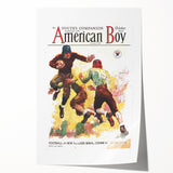 Vintage Magazine Cover Art - American Boy October 1933 Football