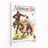 Vintage Magazine Cover Art - American Boy October 1933 Football