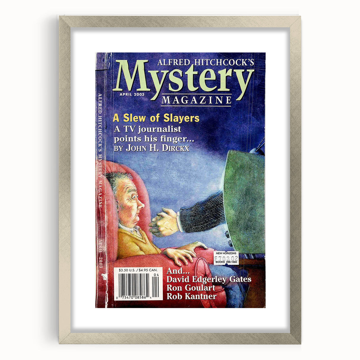 Vintage Magazine Cover Art - Alfred Hitchcock’s Mystery Magazine