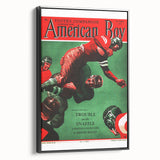 Vintage Magazine Cover Art - American Boy October 1936 Trouble on the Snaffle