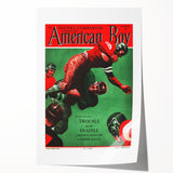 Vintage Magazine Cover Art - American Boy October 1936 Trouble on the Snaffle