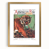 Vintage Magazine Cover Art - American Boy September 1930 Tiger Teaches