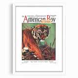 Vintage Magazine Cover Art - American Boy September 1930 Tiger Teaches