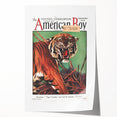 Vintage Magazine Cover Art - American Boy September 1930 Tiger Teaches
