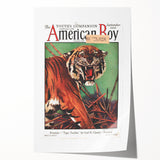 Vintage Magazine Cover Art - American Boy September 1930 Tiger Teaches