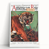 Vintage Magazine Cover Art - American Boy September 1930 Tiger Teaches