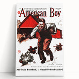 Vintage Magazine Cover Art - American Boy September 1937 Six-Man Football