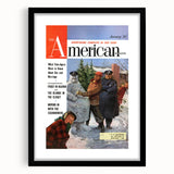 Vintage Magazine Cover Art - The American Magazine January Edition