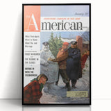 Vintage Magazine Cover Art - The American Magazine January Edition