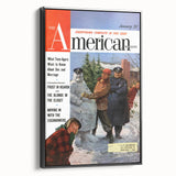Vintage Magazine Cover Art - The American Magazine January Edition