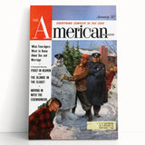 Vintage Magazine Cover Art - The American Magazine January Edition