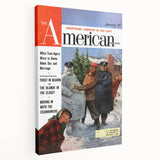 Vintage Magazine Cover Art - The American Magazine January Edition