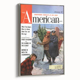 Vintage Magazine Cover Art - The American Magazine January Edition