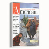 Vintage Magazine Cover Art - The American Magazine January Edition