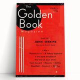 Vintage Magazine Cover Art - The Golden Book, March 1934