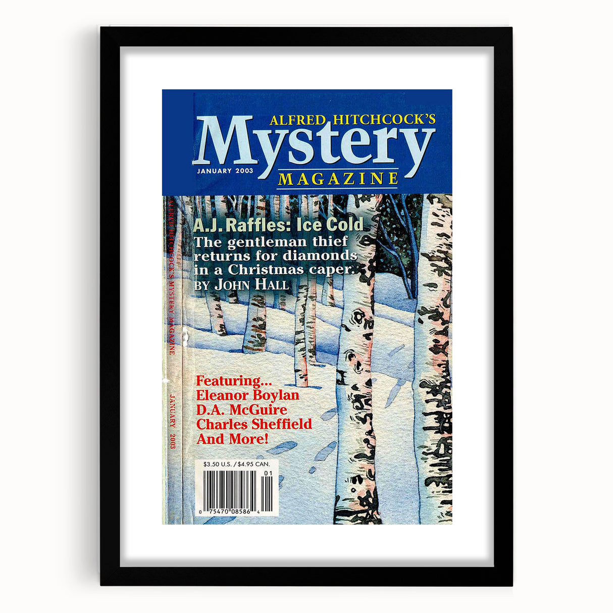 Vintage Magazine Cover Art - Alfred Hitchcock’s Mystery Magazine