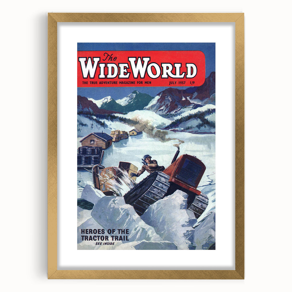 Heroes of the Tractor Trail - Vintage Magazine Cover Wall Art