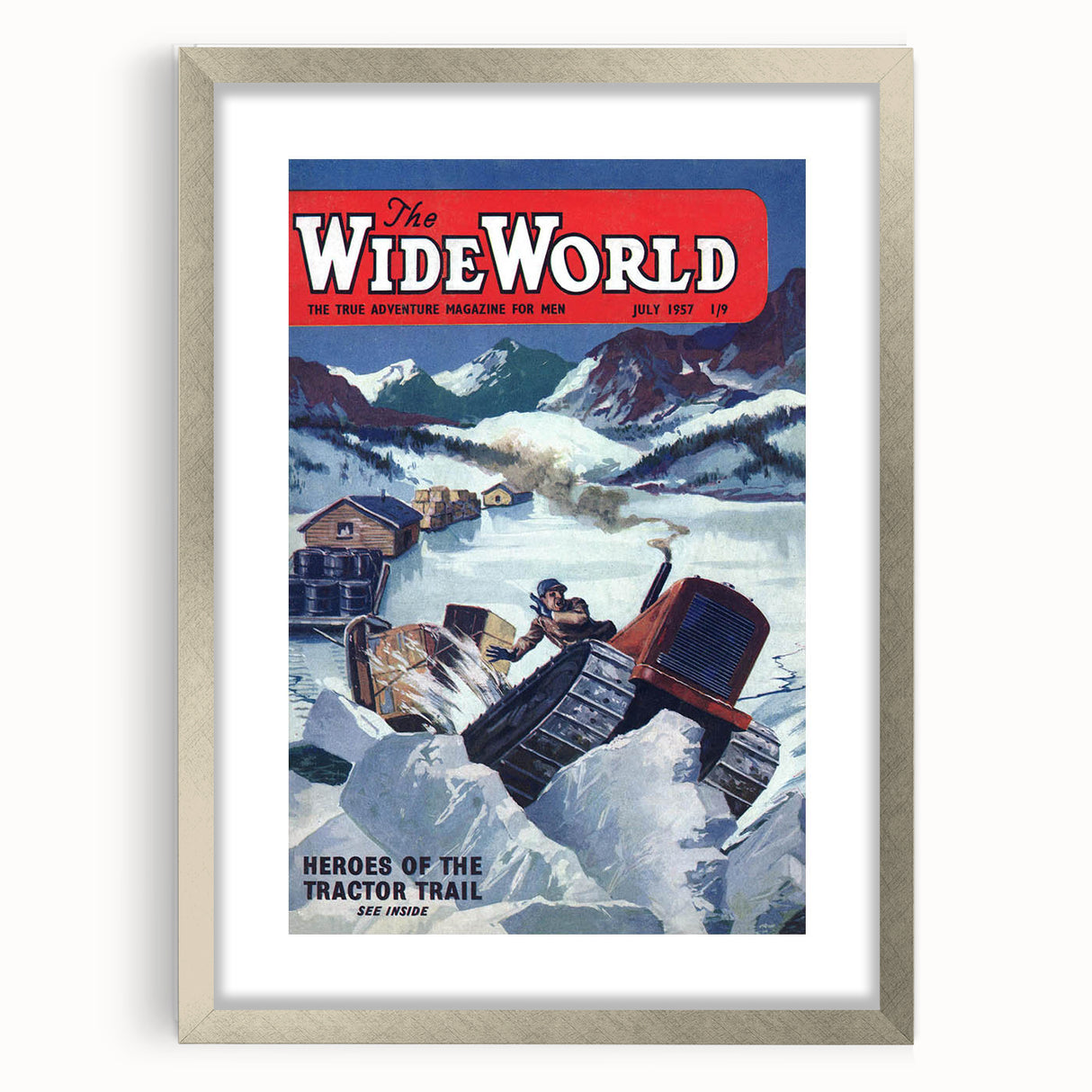 Heroes of the Tractor Trail - Vintage Magazine Cover Wall Art