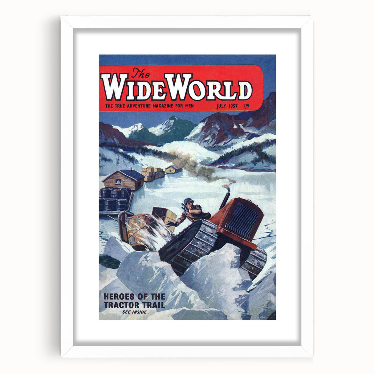 Heroes of the Tractor Trail - Vintage Magazine Cover Wall Art