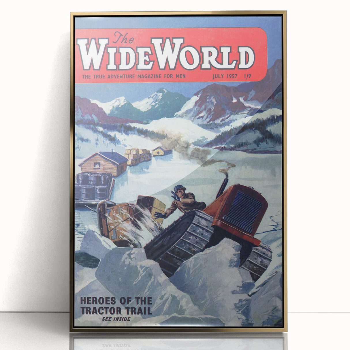 Heroes of the Tractor Trail - Vintage Magazine Cover Wall Art