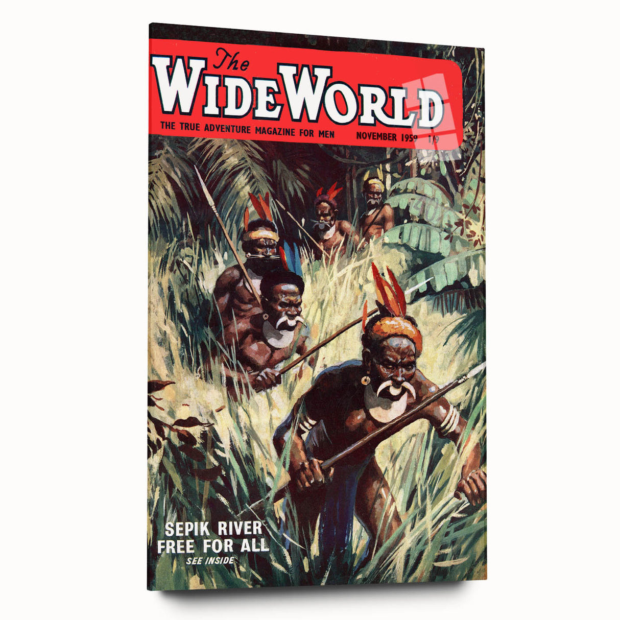 Sepik River Free for All - Vintage Magazine Cover Wall Art