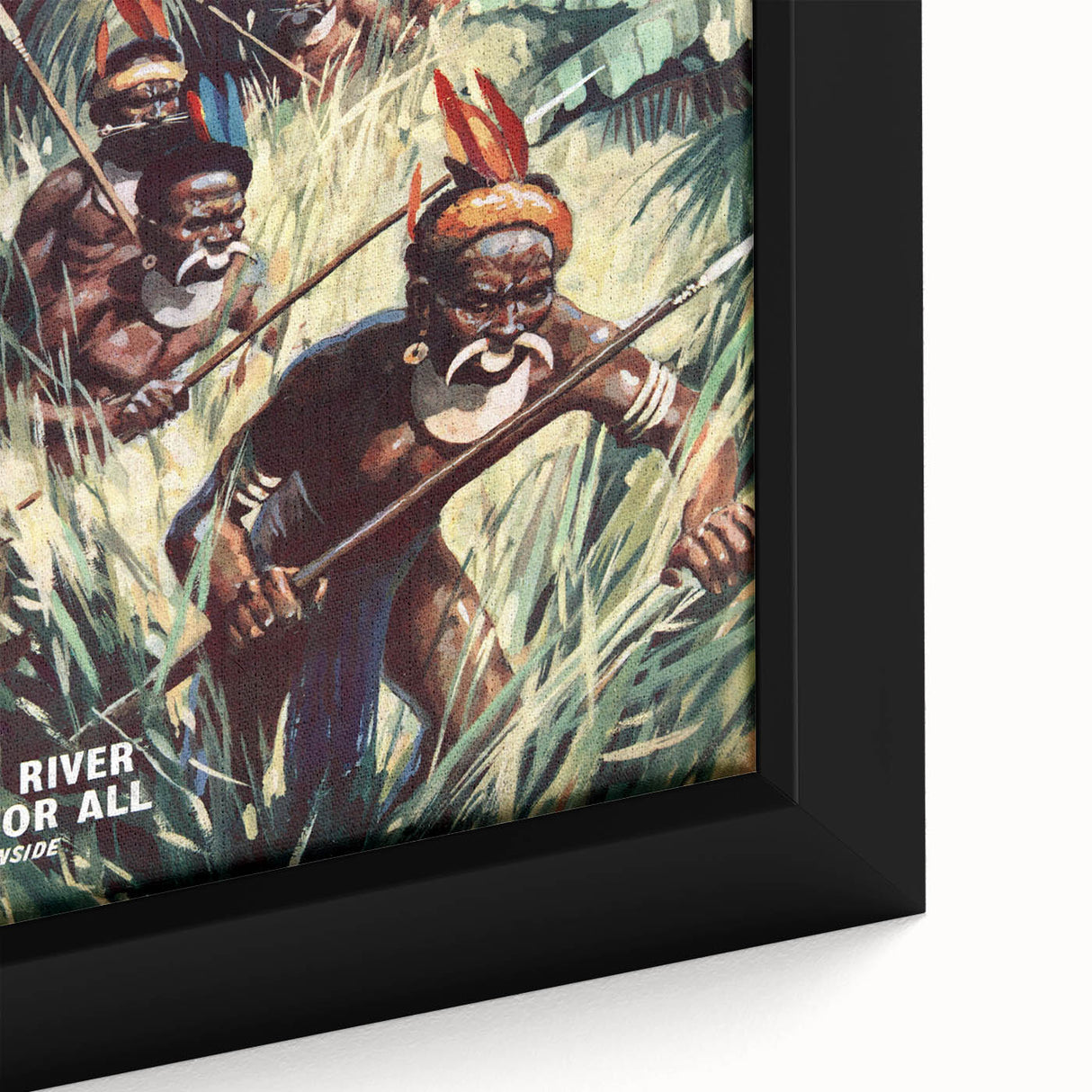 Sepik River Free for All - Vintage Magazine Cover Wall Art