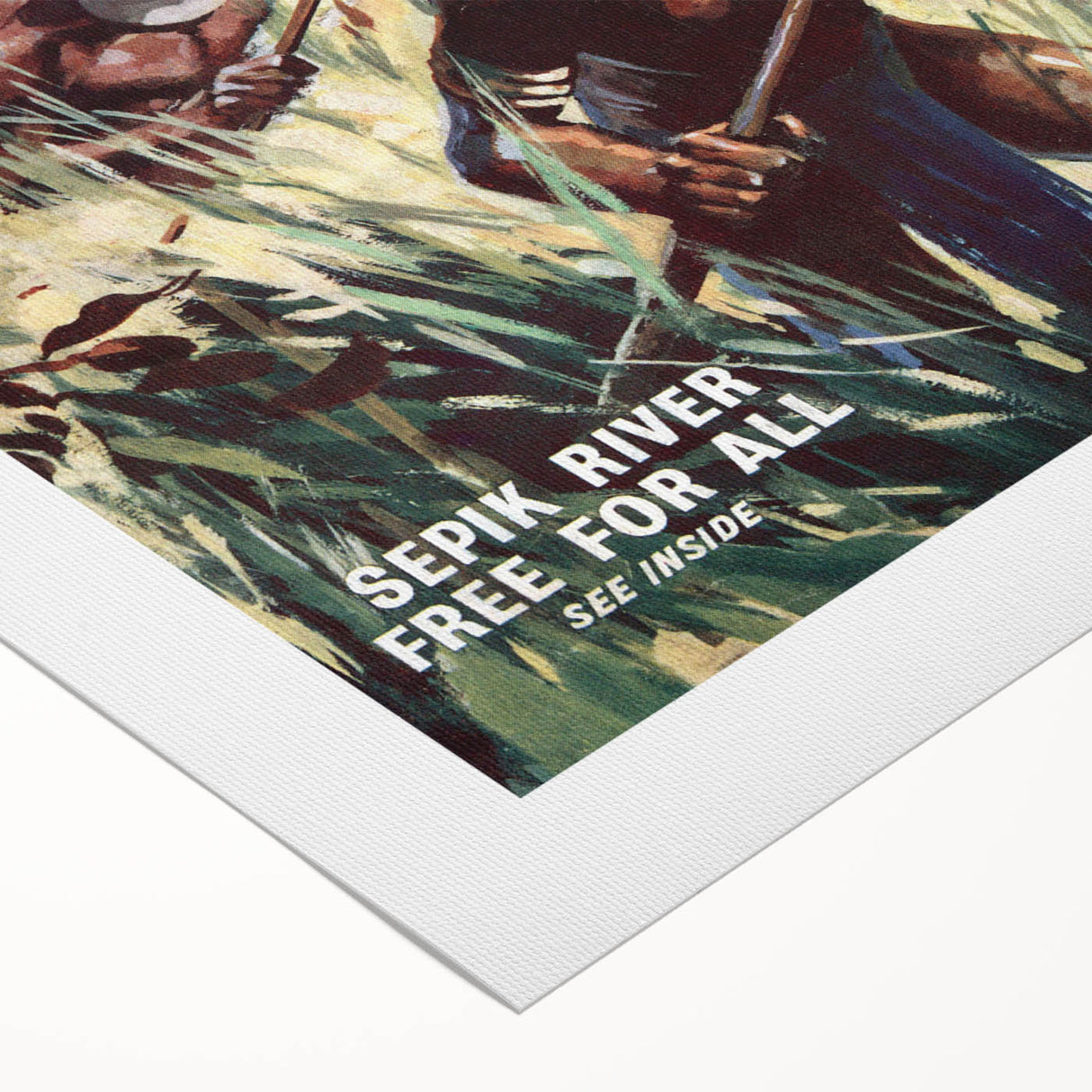 Sepik River Free for All - Vintage Magazine Cover Wall Art