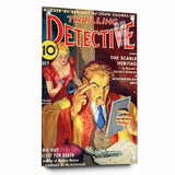 The Scarlet Heritage - Vintage Detective Magazine Cover Art