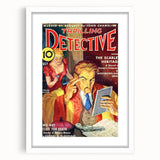 The Scarlet Heritage - Vintage Detective Magazine Cover Art