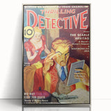 The Scarlet Heritage - Vintage Detective Magazine Cover Art