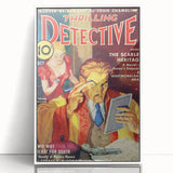 The Scarlet Heritage - Vintage Detective Magazine Cover Art