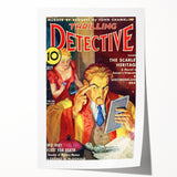 The Scarlet Heritage - Vintage Detective Magazine Cover Art