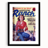 Sixguns and a Señorita - Vintage Western Magazine Cover Art
