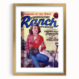 Sixguns and a Señorita - Vintage Western Magazine Cover Art