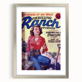Sixguns and a Señorita - Vintage Western Magazine Cover Art