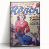 Sixguns and a Señorita - Vintage Western Magazine Cover Art